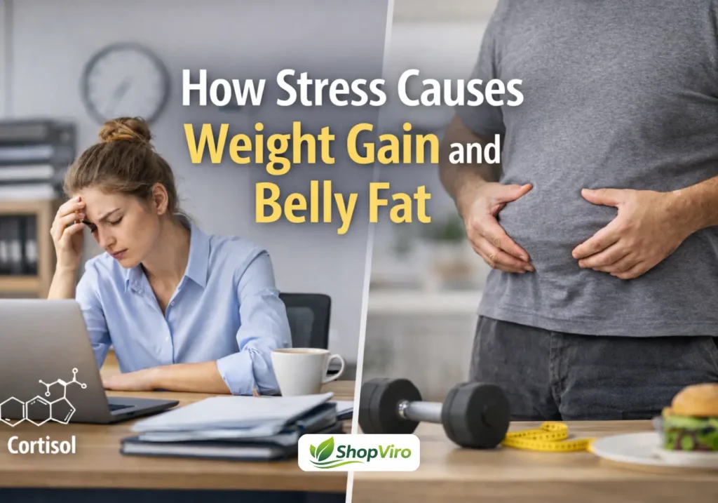 How Stress Causes Weight Gain and Belly Fat - ShopViro